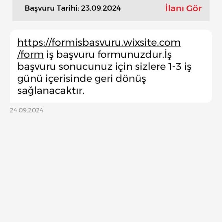 İşin Olsun Uygulamasında Yayımlanan İlan Sahteymiş Mağdurum