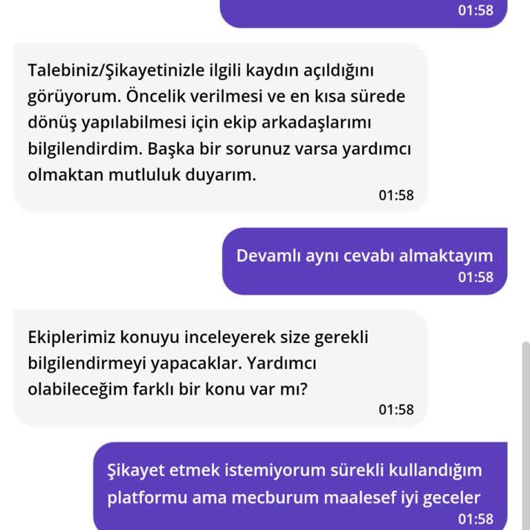Getir Su İade Ve Kurye Hatası