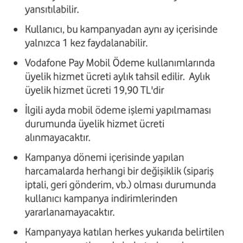 Vodafone Her Şey Yanımda %30 İndirim Sorunu