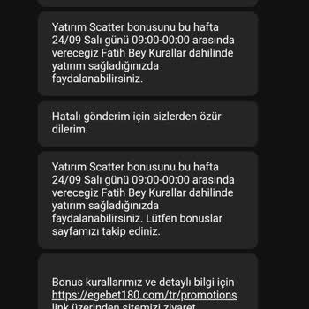 Egebet Bahis Sitesi Pişmanlık