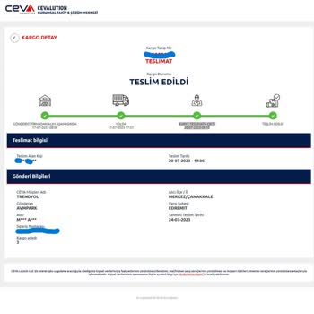 Problema de entrega con el gabinete de madera de Ceva