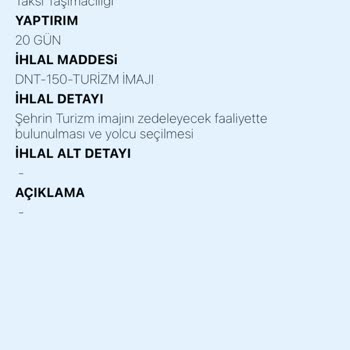 İstanbul Büyükşehir Belediyesi Şoför Kartım Askıya Alındı