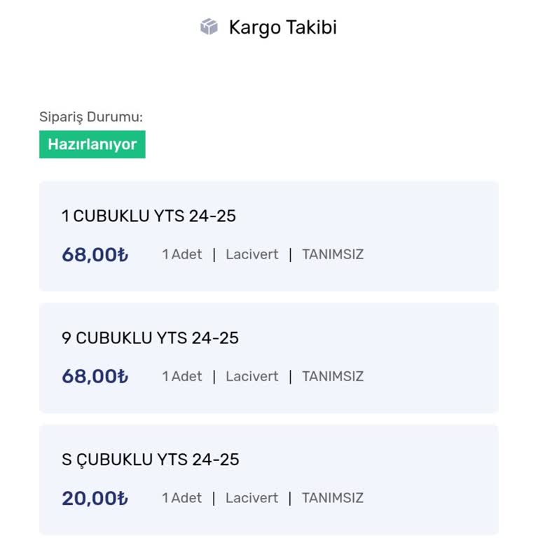 Fenerium Sipariş İptali Yapamıyorum
