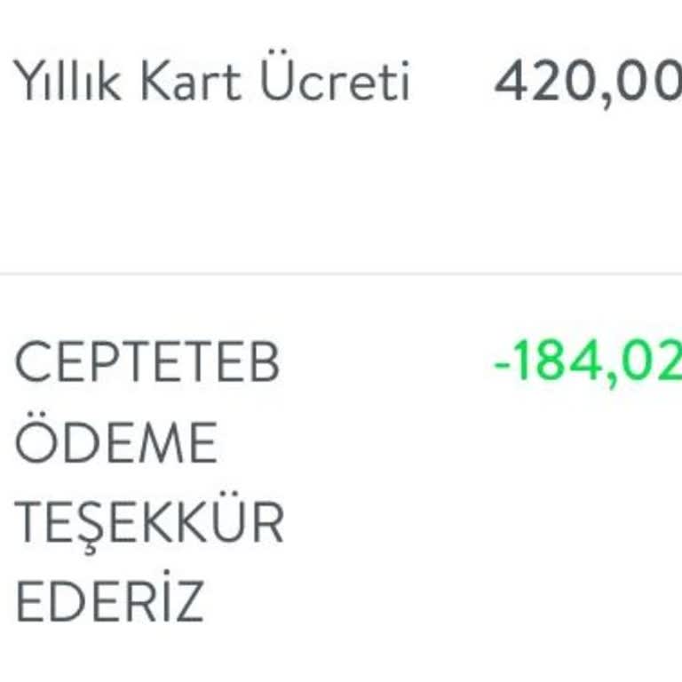 TEB Kredi Kartıma Yansıtılan 420 TL Üyelik Ücretinin İade Talebi