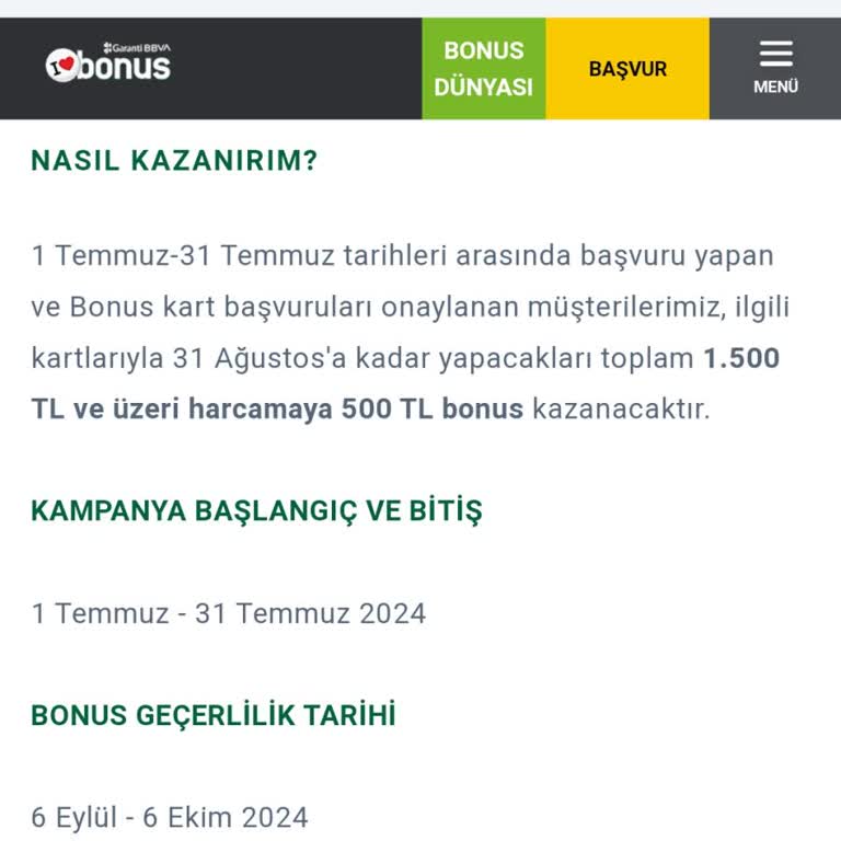 Garanti BBVA Garanti Bonusumu Yatırmıyor