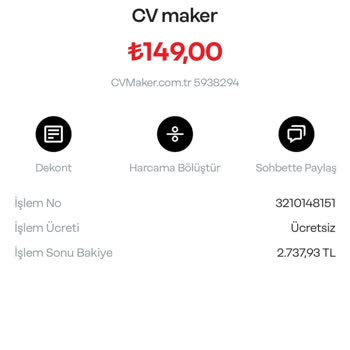 CV Maker Uygulamasında Tekrarlanan Ödeme Sorunu Ve İade Problemi