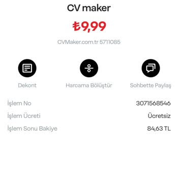 CV Maker Uygulamasında Tekrarlanan Ödeme Sorunu Ve İade Problemi