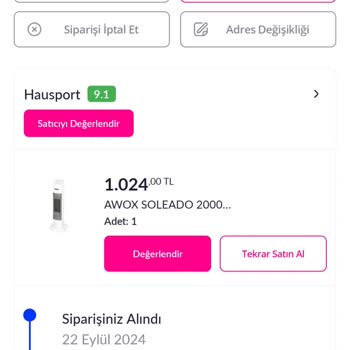 Pazarama Yanlış Ürün Ve İade Sorunu Yaşadım