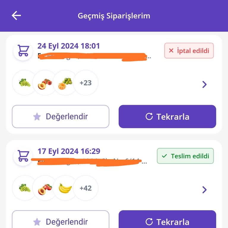 Getir Sipariş İptali Ve Ücret İadesi Sorunu