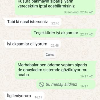 Stella Giyim Stella Wear Den Aldığım Ürün Gelmedi Mesajlara Cevap Vermiyorlar