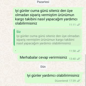 Stella Giyim Stella Wear Den Aldığım Ürün Gelmedi Mesajlara Cevap Vermiyorlar