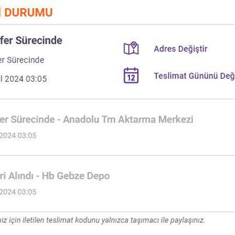 hepsiJET Kargo Elime Ulaşmadı