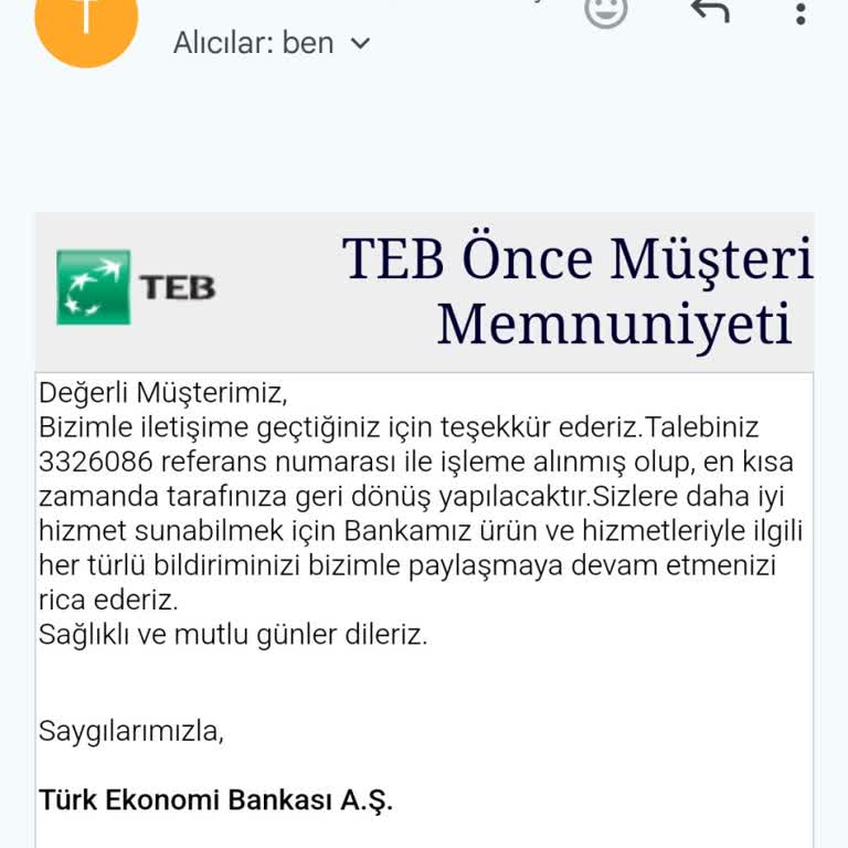 TEB Bankası Pişmanlığı. Mağduriyet İçin Var Olan Banka