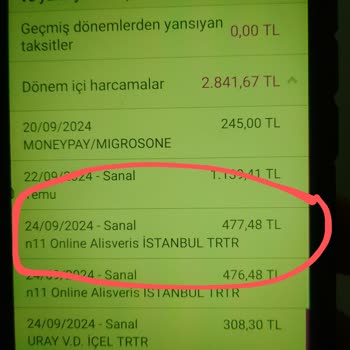 N11 Eksik Yatan İade