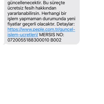 Pep Hesap İşlem Ücretleri Ve İptal Edilen Para