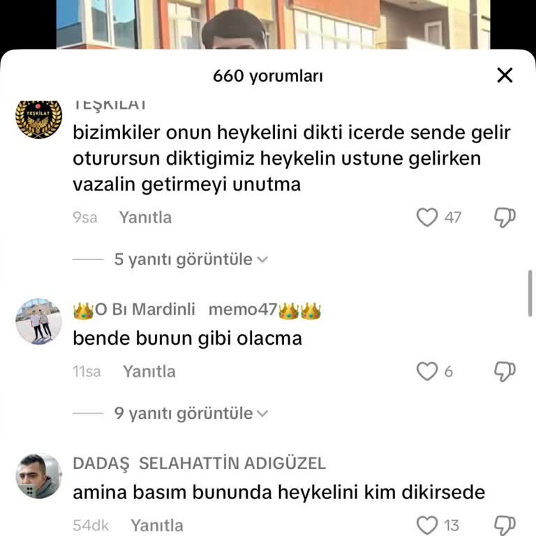 TikTok Şehit İle İlgili Uygunsuz Yorumlar Hakkında Şikayet