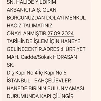 Akbank A. Ş Borçlu Reşit Han Hukuk Bürosu