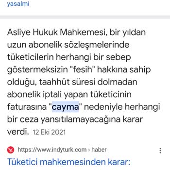 Pronet Hizmet İptalinde Yüksek Cayma Bedeli Sorunu