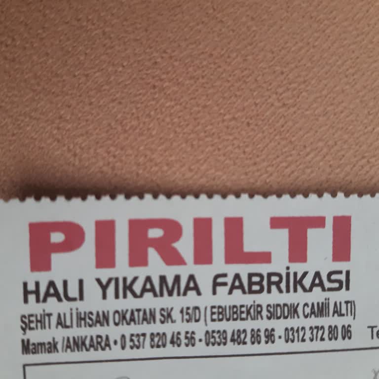 Pırıltı Halı Yıkama (Mamak) Ankara Mamak Pırıltı Halı Yıkama Rezil!