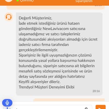 Trendyol İade Gelmeyen Elbise Mağduriyeti.