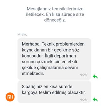 MIEKO Mieko Sitesinden Sipariş Verdiğim Telefon Ulaşmadı