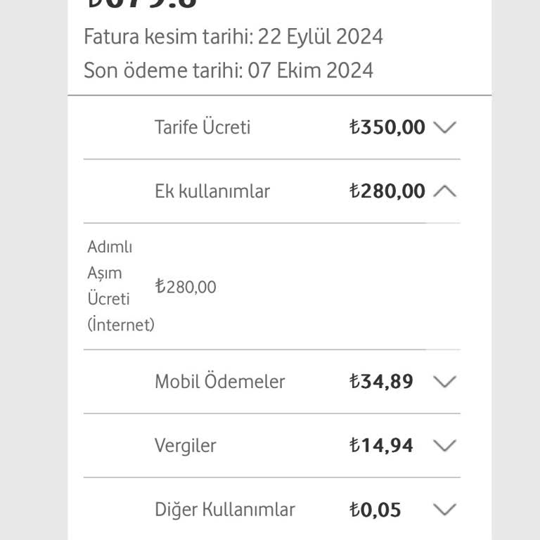 Vodafone Bayisinin Paket Aşım Ücreti Hatası