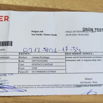 Mall Of İstanbul Boyner Mağazası Armani Exchange Postacı Çanta