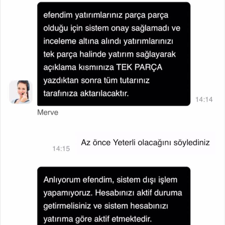Onwin Bahis Yatırdığım Paranın Hesabıma Geçmemesi Ve Sürekli Artan Minimum Yatırım Talebi