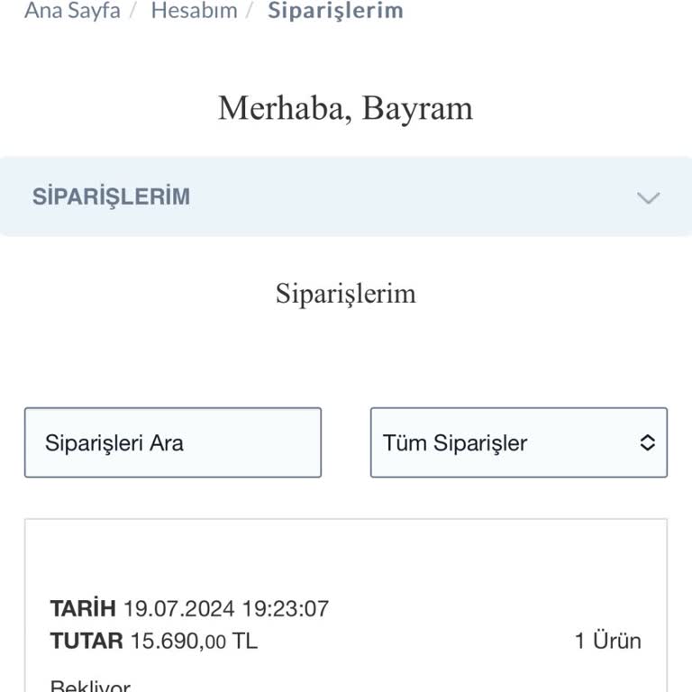 Yataş Sipariş Geç Teslimat