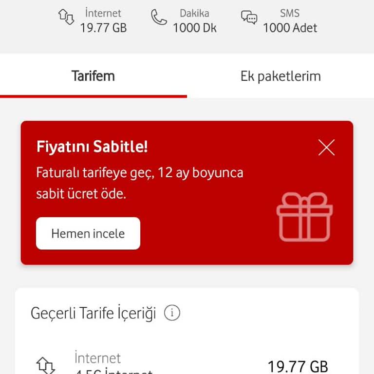 Yanlış Paket İçeriği: Favori 10GB Yerine Eksik Data ve Dakika