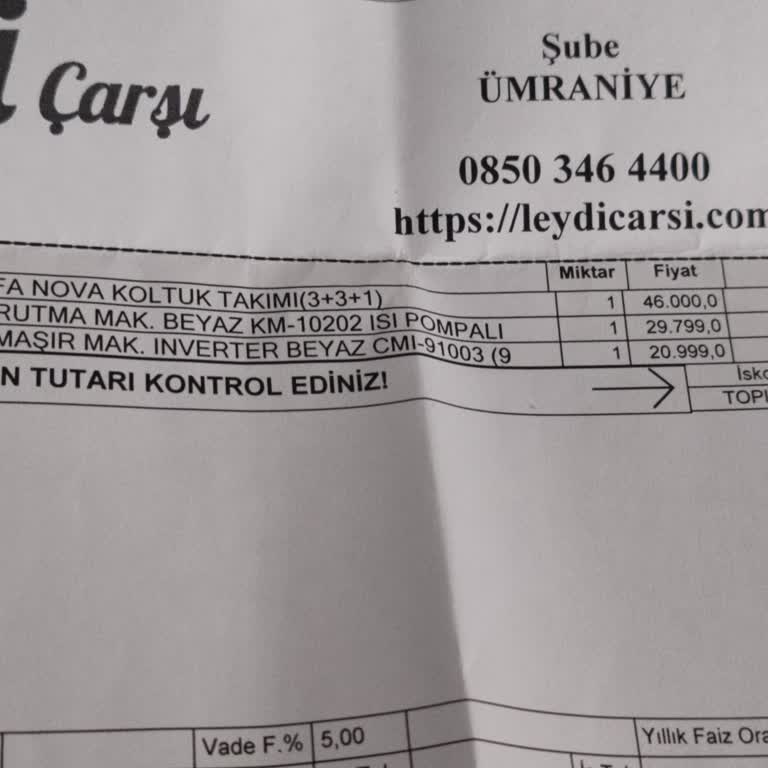 Leydi Çarşı Mağazası Teslimat Yalanı Satana Kadar Canım Cicim