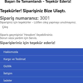 Geoxturkey.com Geox Tan Siparişlerinde Şikayet