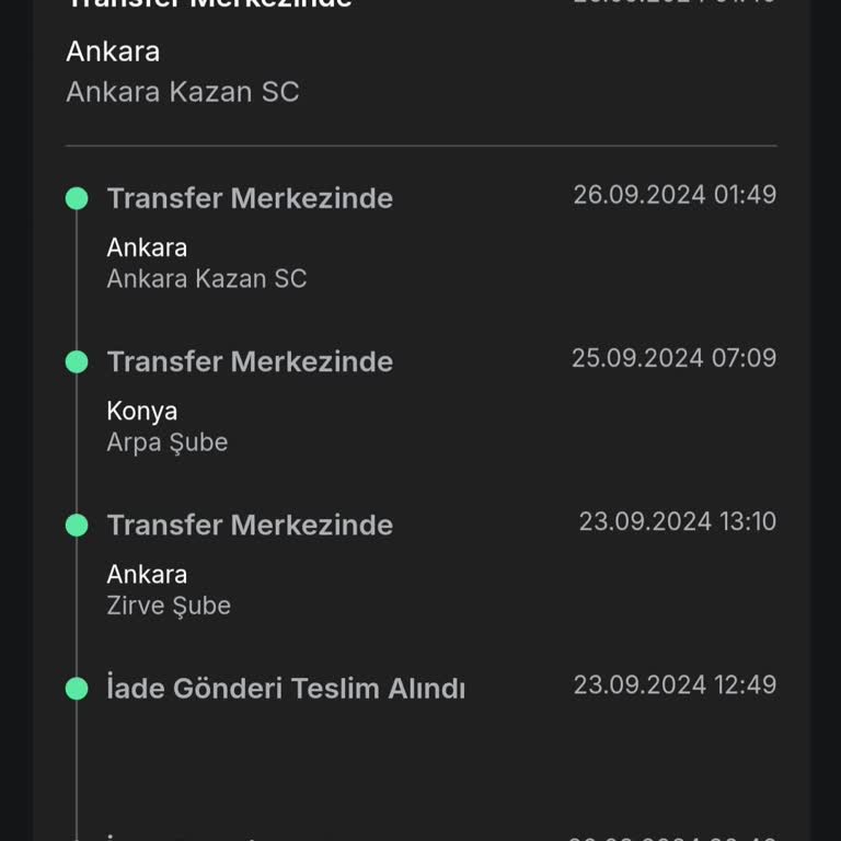 Trendyol İade Kargom Farklı Şubede