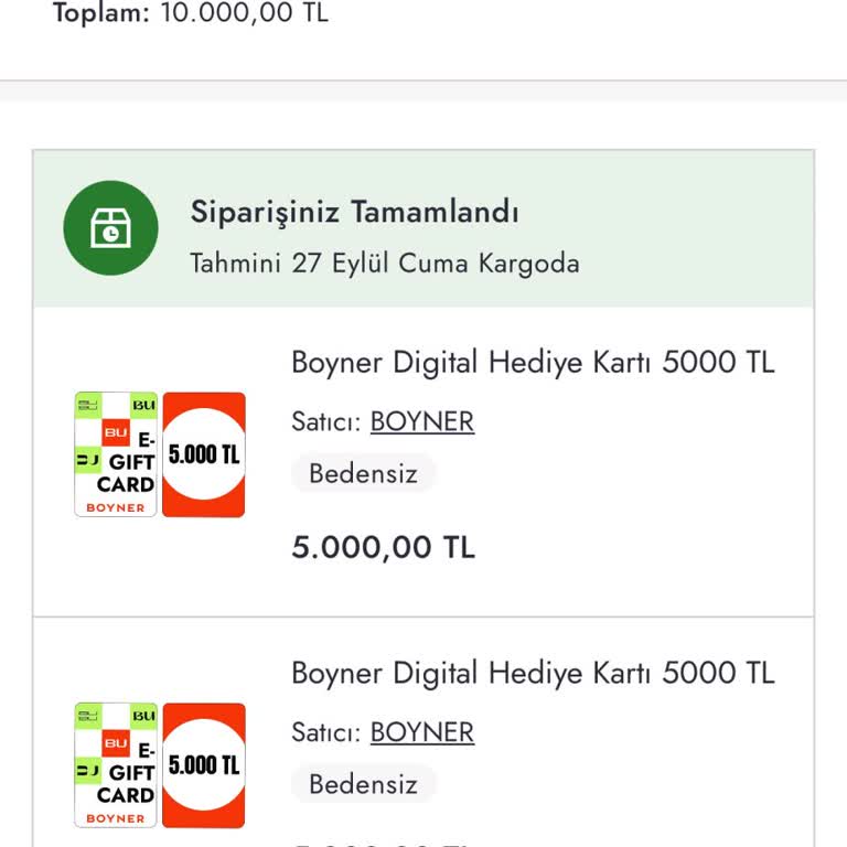 Boyner Gift Card Sorunu Ve Müşteri Hizmetleri İlgisizliği