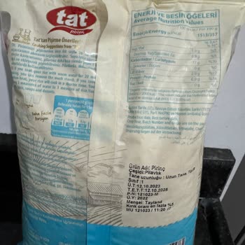 Tat Bakliyat Tat Glutensiz Pirinç Böcekli Olanından