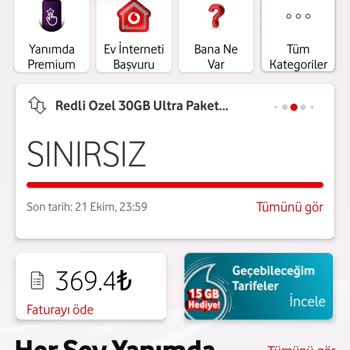 Vodafone Red 30 GB Ultra Paketinde Sosyal Medya Kullanımı Sorunu