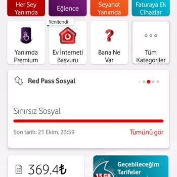 Vodafone Red 30 GB Ultra Paketinde Sosyal Medya Kullanımı Sorunu