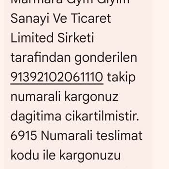 Marmara GYM Giyim Yanlış Ürün Gönderimi Ve Para İadesi Talebi!