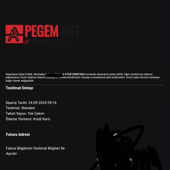 Pegem.net Ürünü İptal Etti Sonra Engelledi
