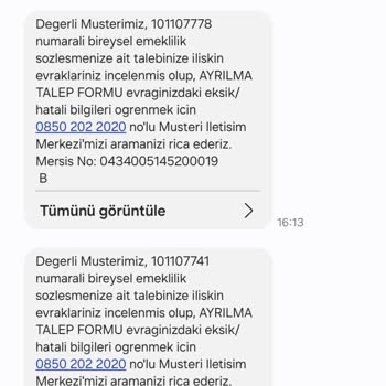 Türkiye Emeklilik BES İptali Para İadesi İşlemlerinin Gerçekleşmemesi