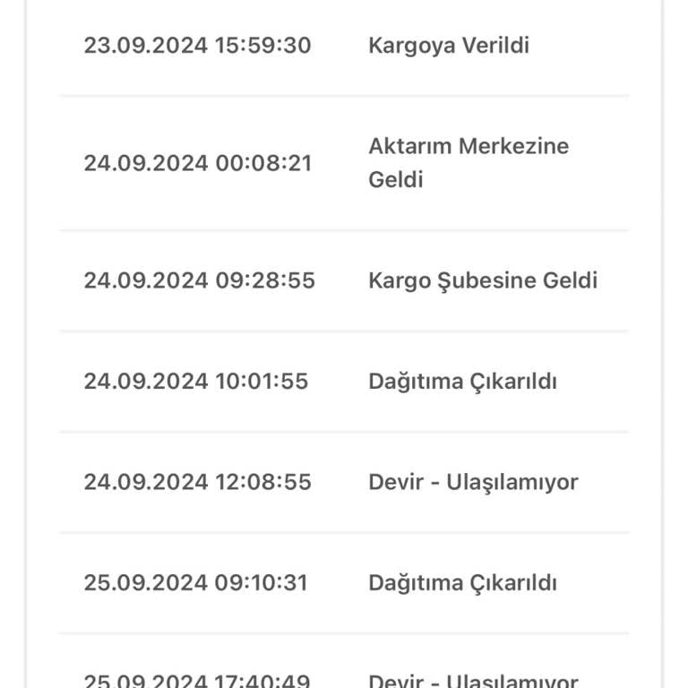 Zara Takip Edemediğimiz Kargo