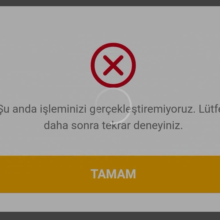 VakıfBank Kredi Başvurusunda, Hata Oluştu Daha Sonra Tekrar Deneyiniz Uyarısı