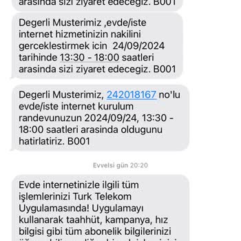 Türk Telekom Randevu Tarihini Değiştirip Ona Da Gelmiyor