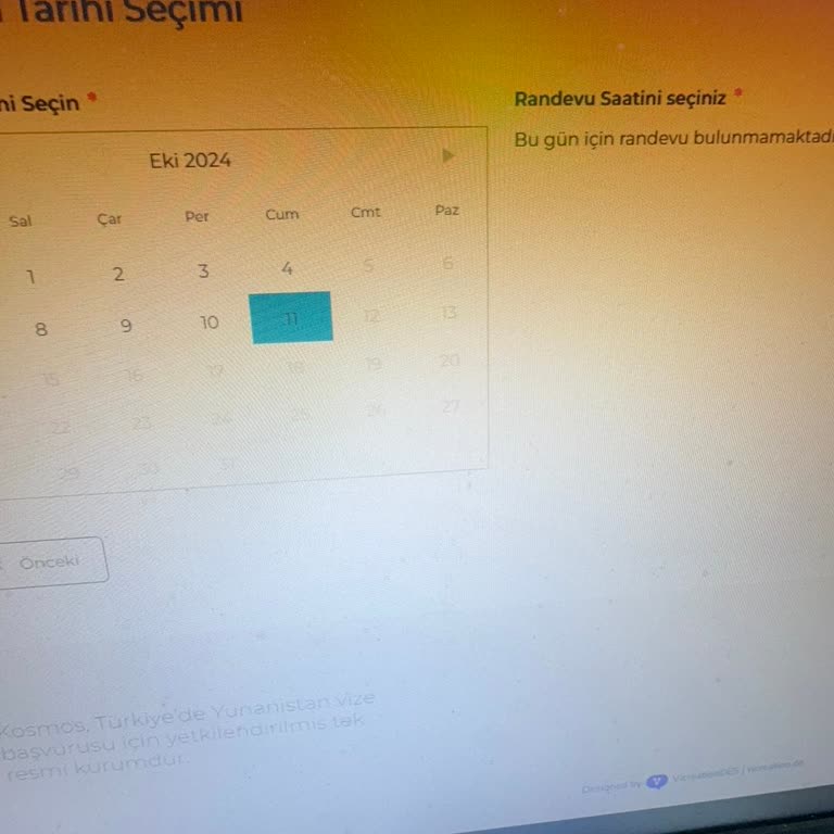 Kosmos Vize Hizmetleri Kosmos Randevu Sorunu.