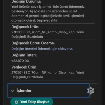 Arçelik Buzdolabı Gaz Kaçağı ve Ekstra Ücret Talepleri