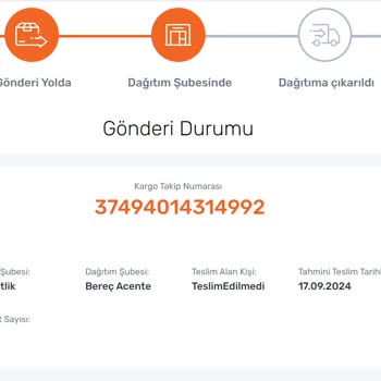 Sürat Kargo Teslim Edilmeyen Ürün Ve Kargo