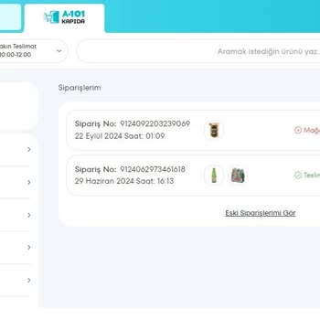 A101 Teslim Edilmeyen Sipariş Para İadesi