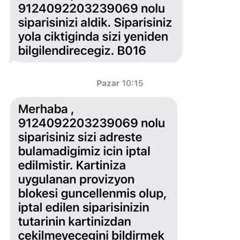 A101 Teslim Edilmeyen Sipariş Para İadesi