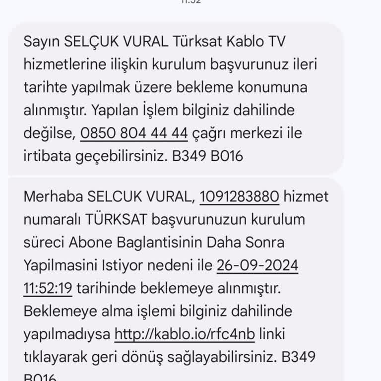 TÜRKSAT İnternet Kurulum Sıkıntısı