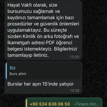 Hayat Vakfı (Burs) Hayat Vakfı Burs Başvurusu Ve Engellenme Sorunu